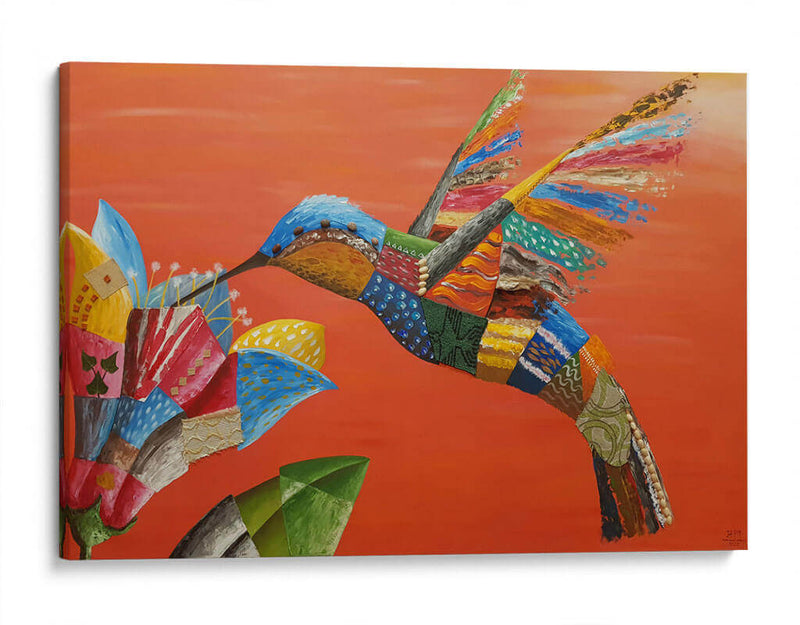 El colibrí y la flor - Rodríguez Marconi | Cuadro decorativo de Canvas Lab