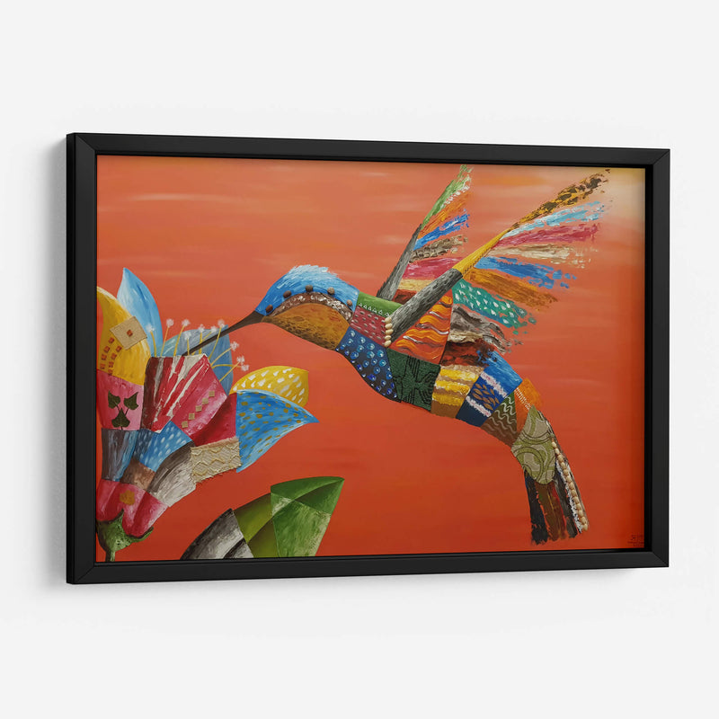 El colibrí y la flor - Rodríguez Marconi | Cuadro decorativo de Canvas Lab