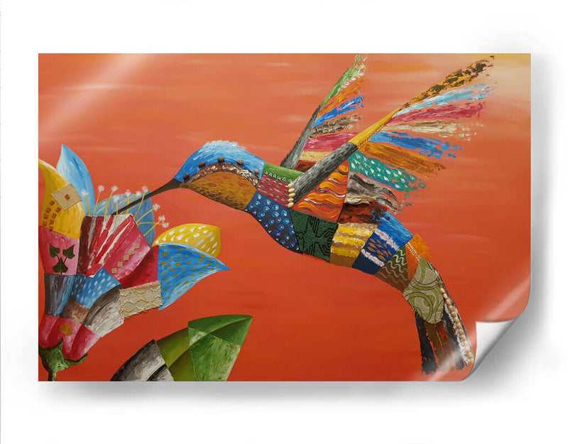 El colibrí y la flor - Rodríguez Marconi | Cuadro decorativo de Canvas Lab