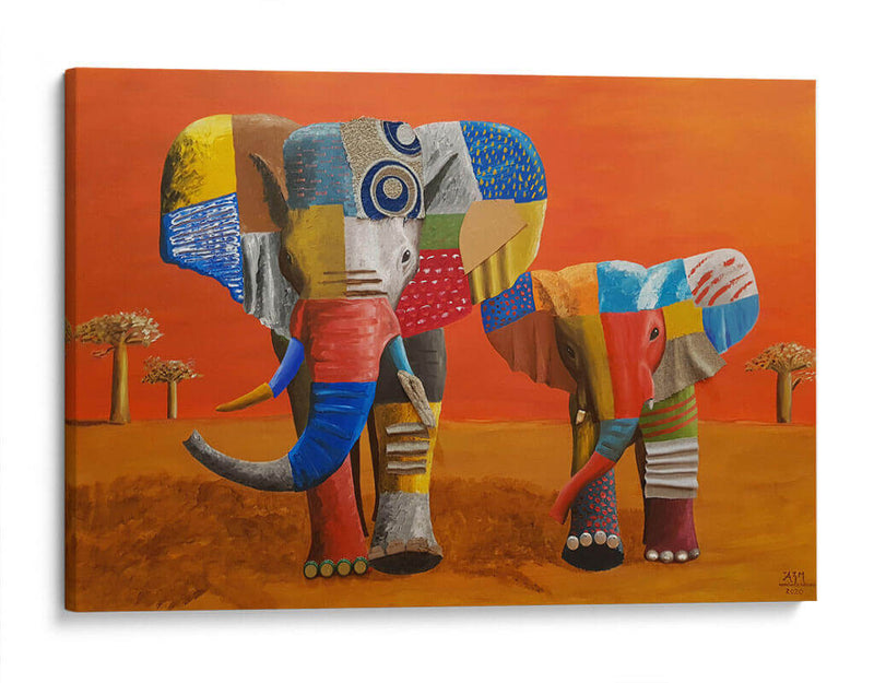 Elefantes - Rodríguez Marconi | Cuadro decorativo de Canvas Lab