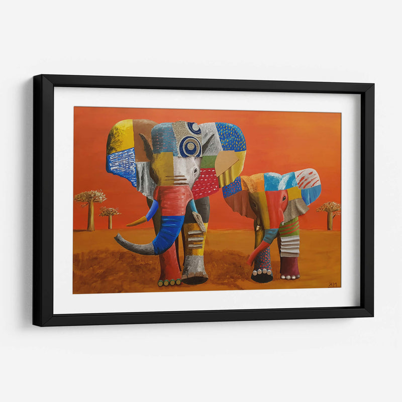 Elefantes - Rodríguez Marconi | Cuadro decorativo de Canvas Lab