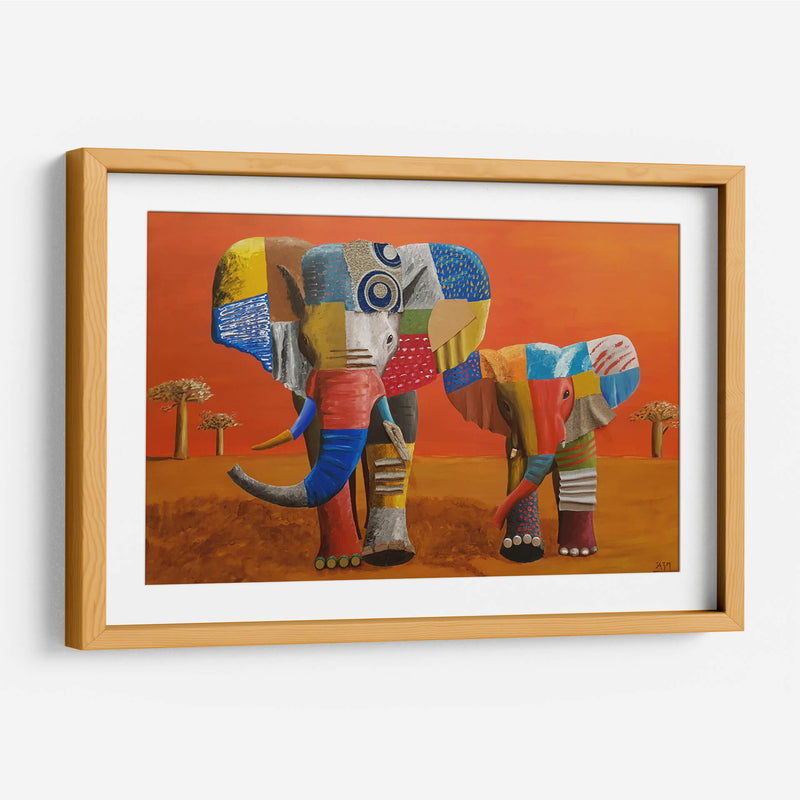Elefantes - Rodríguez Marconi | Cuadro decorativo de Canvas Lab