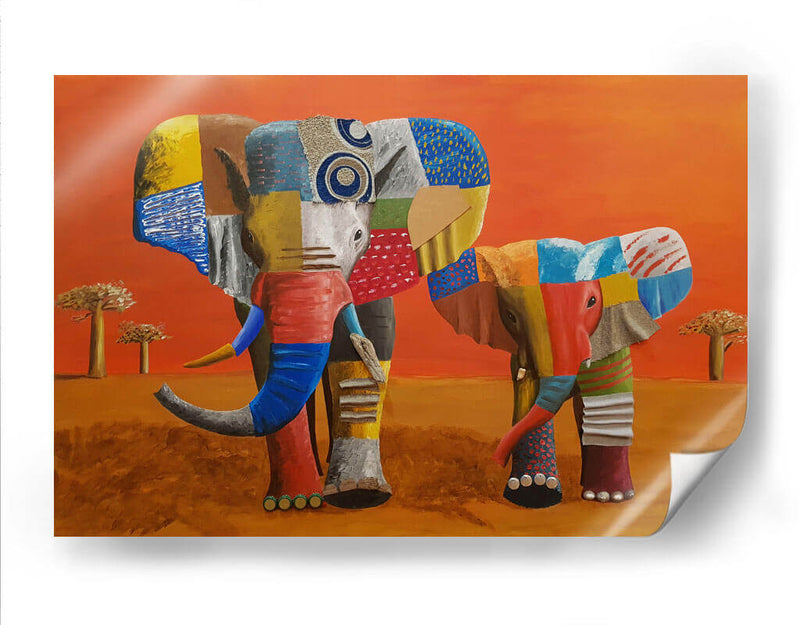 Elefantes - Rodríguez Marconi | Cuadro decorativo de Canvas Lab