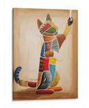 Gato jugando con una cuerda - Rodríguez Marconi | Cuadro decorativo de Canvas Lab