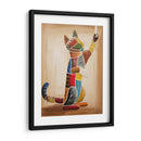 Gato jugando con una cuerda - Rodríguez Marconi | Cuadro decorativo de Canvas Lab