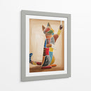 Gato jugando con una cuerda - Rodríguez Marconi | Cuadro decorativo de Canvas Lab