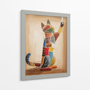Gato jugando con una cuerda - Rodríguez Marconi | Cuadro decorativo de Canvas Lab