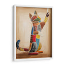 Gato jugando con una cuerda - Rodríguez Marconi | Cuadro decorativo de Canvas Lab