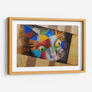 Gato jugando dentro de una caja - Rodríguez Marconi | Cuadro decorativo de Canvas Lab