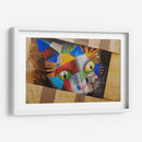 Gato jugando dentro de una caja - Rodríguez Marconi | Cuadro decorativo de Canvas Lab