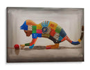 Gato jugando - Rodríguez Marconi | Cuadro decorativo de Canvas Lab