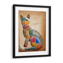 Gato sentado - Rodríguez Marconi | Cuadro decorativo de Canvas Lab