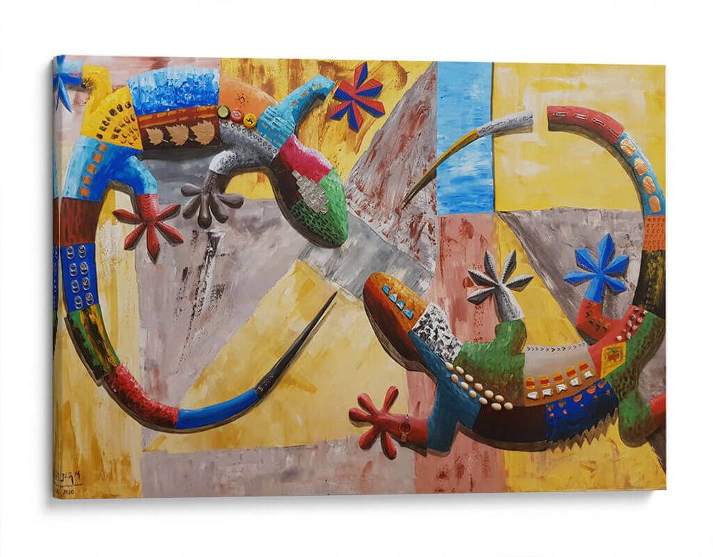 Geckos al infinito - Rodríguez Marconi | Cuadro decorativo de Canvas Lab
