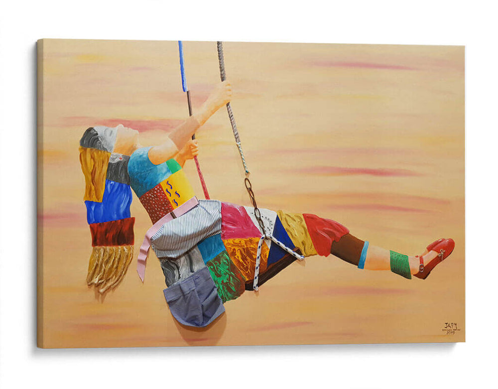 Niña del columpio - Rodríguez Marconi | Cuadro decorativo de Canvas Lab