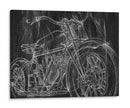 Bosquejo Mecánico De Motocicleta I - Ethan Harper | Cuadro decorativo de Canvas Lab