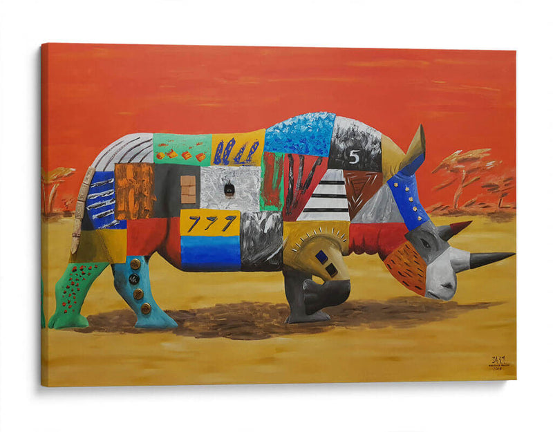 Rinoceronte - Rodríguez Marconi | Cuadro decorativo de Canvas Lab