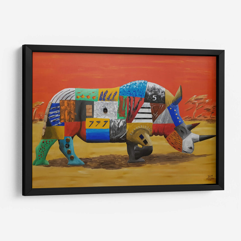 Rinoceronte - Rodríguez Marconi | Cuadro decorativo de Canvas Lab
