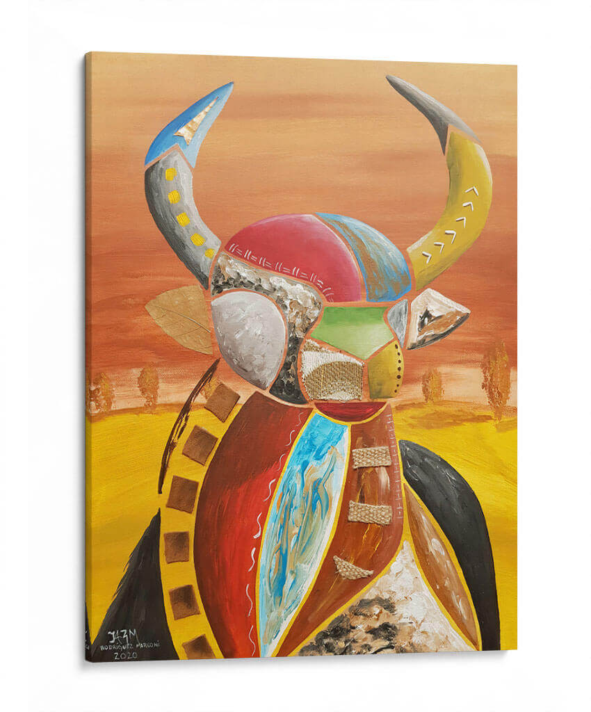 Toro Frente - Rodríguez Marconi | Cuadro decorativo de Canvas Lab