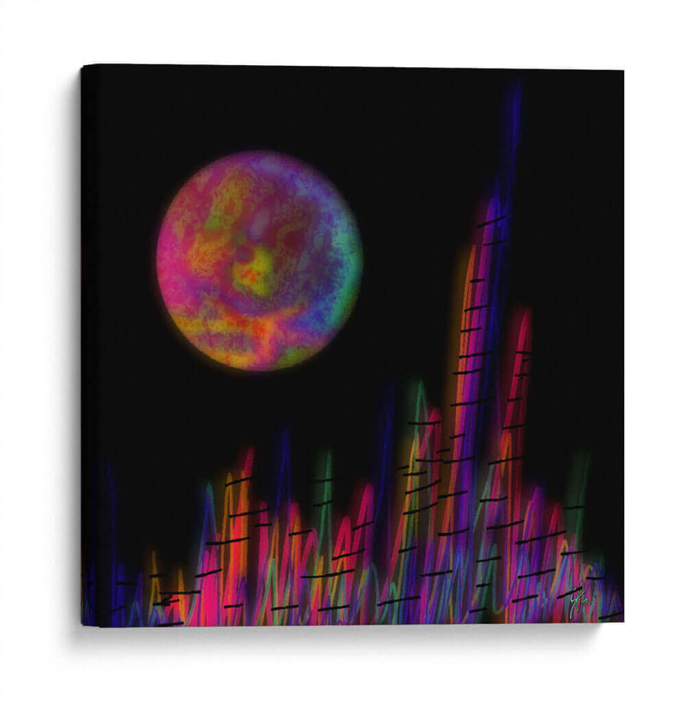 Ciudad de Luna - YH | Cuadro decorativo de Canvas Lab