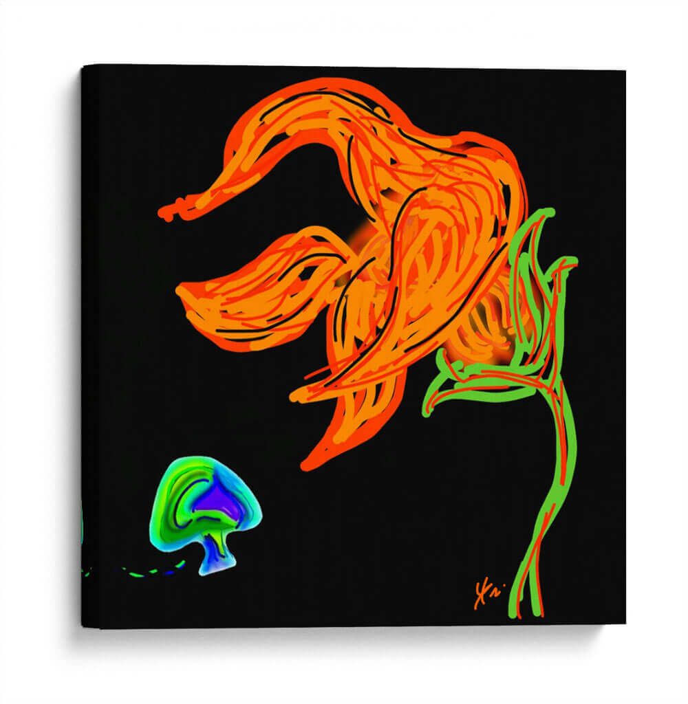 Flor de Fuego - YH | Cuadro decorativo de Canvas Lab