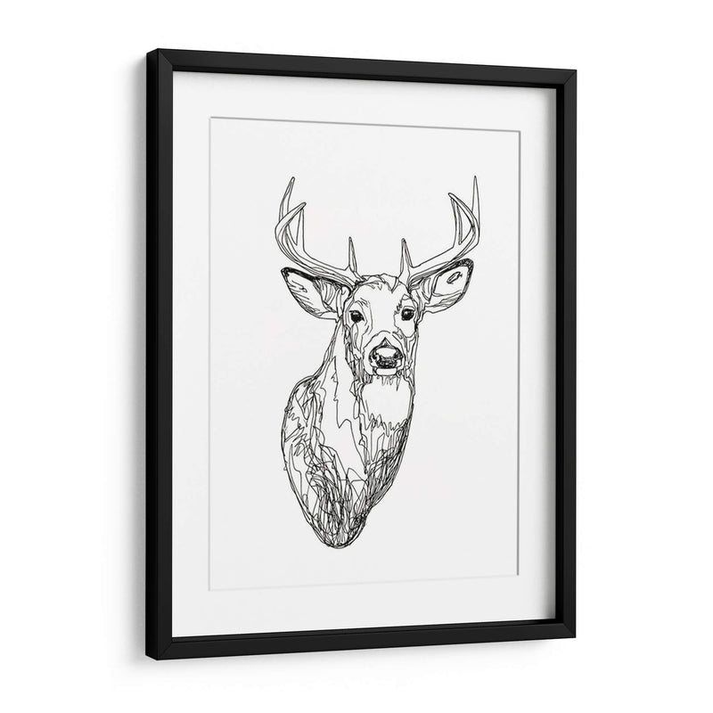 Whitetail Wireframe I - Emma Scarvey | Cuadro decorativo de Canvas Lab