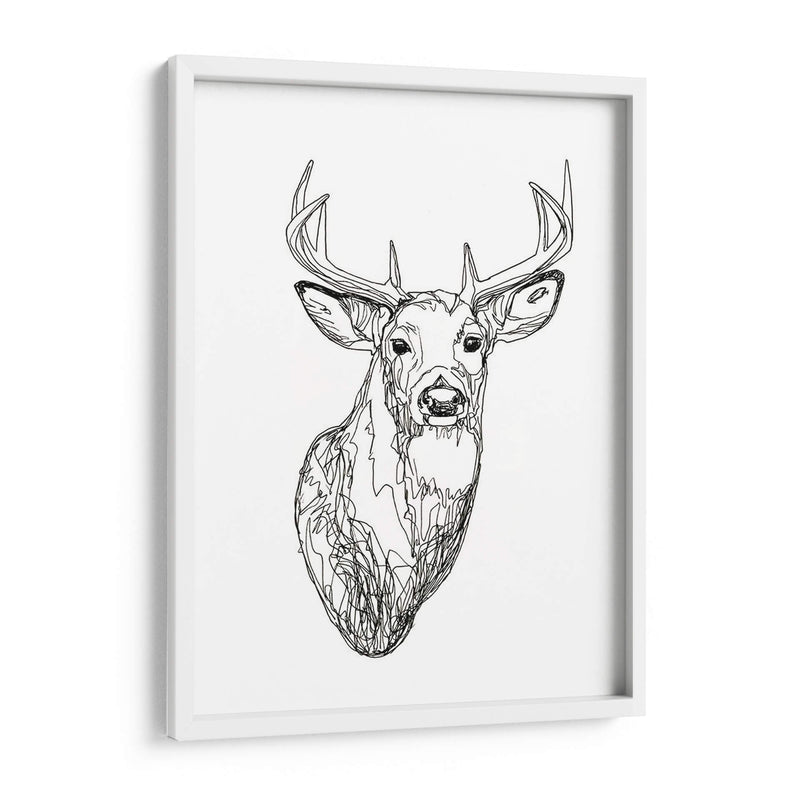 Whitetail Wireframe I - Emma Scarvey | Cuadro decorativo de Canvas Lab