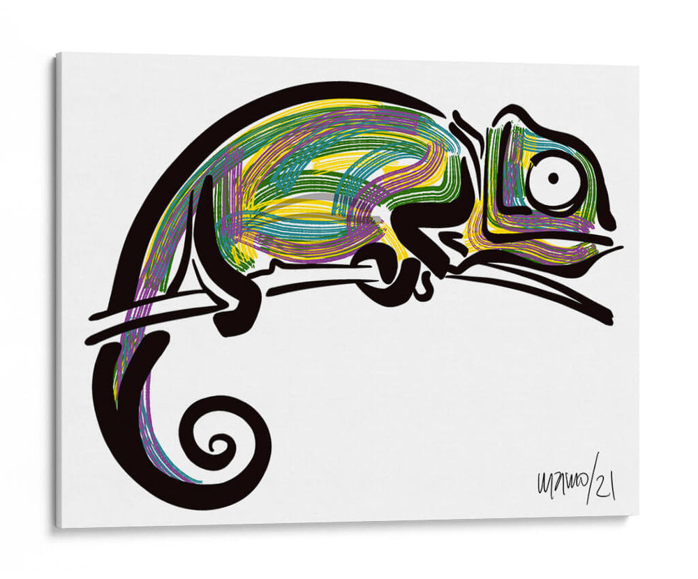 Camaleón - Gina Villalobos | Cuadro decorativo de Canvas Lab