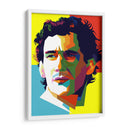 Ayrton Senna geométrico | Cuadro decorativo de Canvas Lab