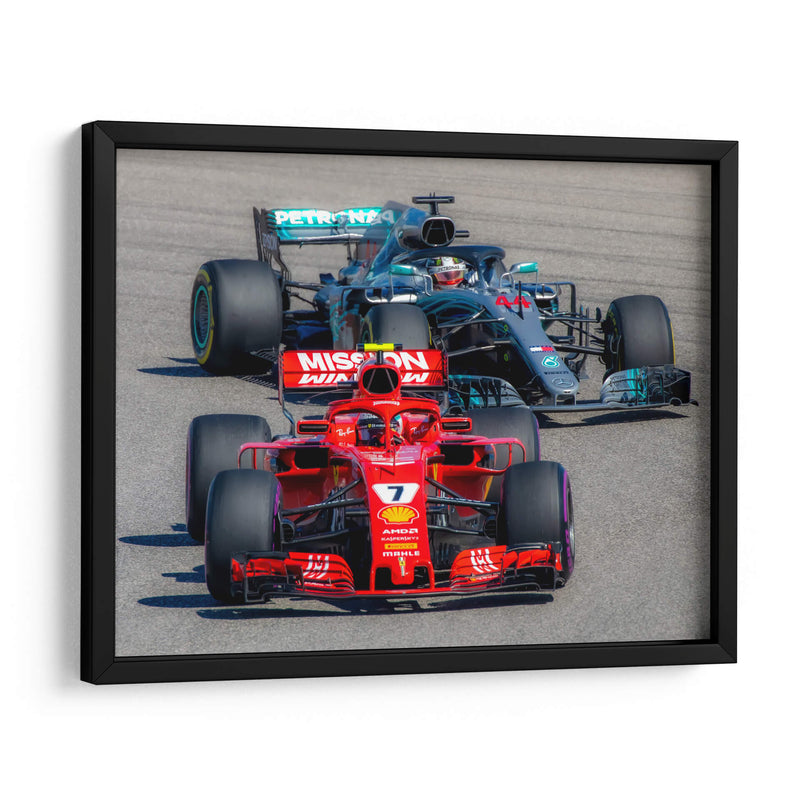 Cinemática de automóviles de carreras | Cuadro decorativo de Canvas Lab