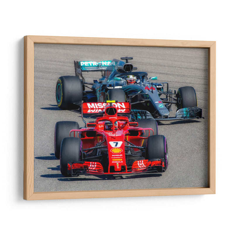 Cinemática de automóviles de carreras | Cuadro decorativo de Canvas Lab