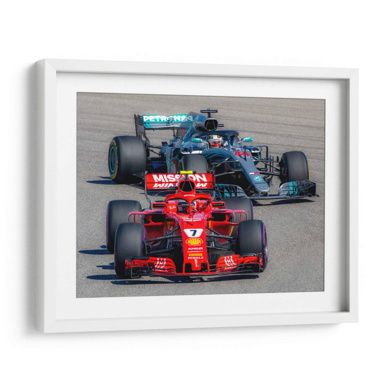 Cinemática de automóviles de carreras | Cuadro decorativo de Canvas Lab