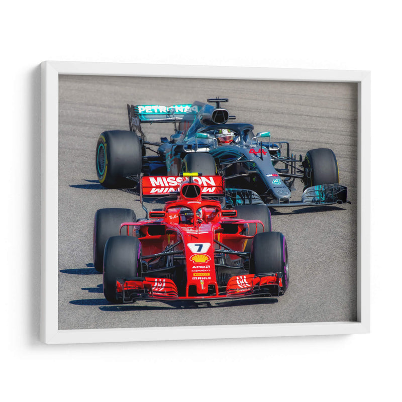 Cinemática de automóviles de carreras | Cuadro decorativo de Canvas Lab