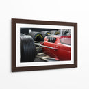Acercamiento al automóvil de carreras | Cuadro decorativo de Canvas Lab