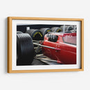 Acercamiento al automóvil de carreras | Cuadro decorativo de Canvas Lab