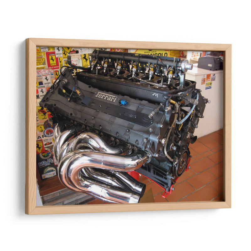 Motor de Ferrari | Cuadro decorativo de Canvas Lab