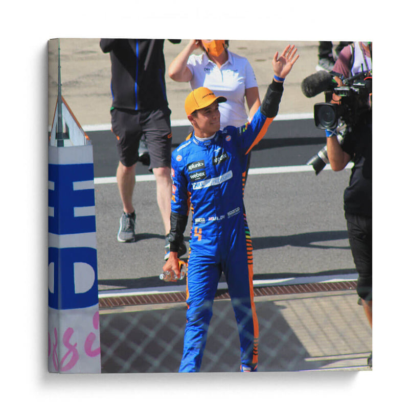 FIA F1 Austria 2021 Post Calificación Lando Norris | Cuadro decorativo de Canvas Lab