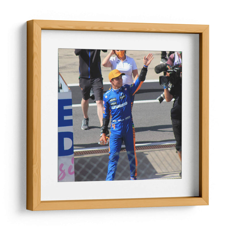 FIA F1 Austria 2021 Post Calificación Lando Norris | Cuadro decorativo de Canvas Lab