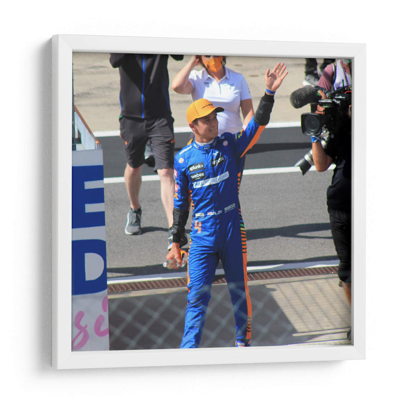FIA F1 Austria 2021 Post Calificación Lando Norris | Cuadro decorativo de Canvas Lab