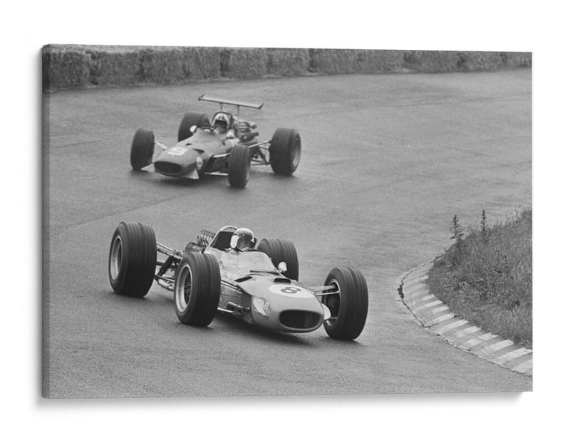 Jackie Stewart y Chris Amon en 1968 | Cuadro decorativo de Canvas Lab