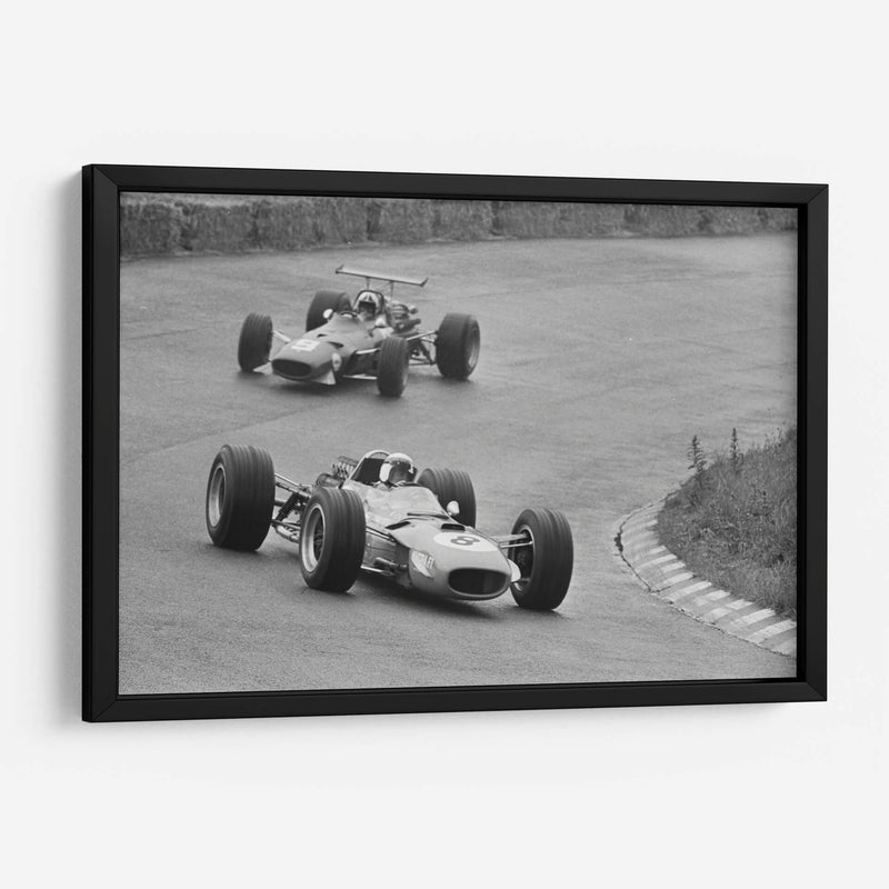 Jackie Stewart y Chris Amon en 1968 | Cuadro decorativo de Canvas Lab