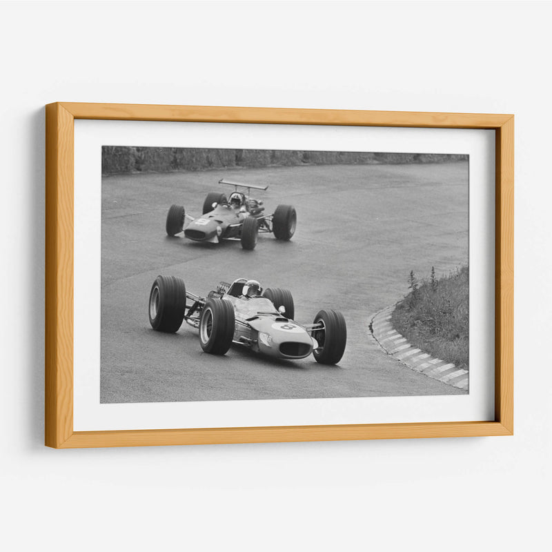 Jackie Stewart y Chris Amon en 1968 | Cuadro decorativo de Canvas Lab