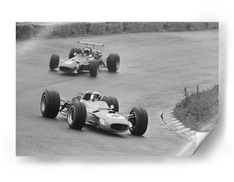 Jackie Stewart y Chris Amon en 1968 | Cuadro decorativo de Canvas Lab
