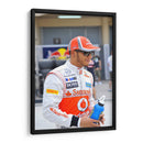 Lewis Hamilton en Baréin | Cuadro decorativo de Canvas Lab