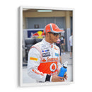 Lewis Hamilton en Baréin | Cuadro decorativo de Canvas Lab