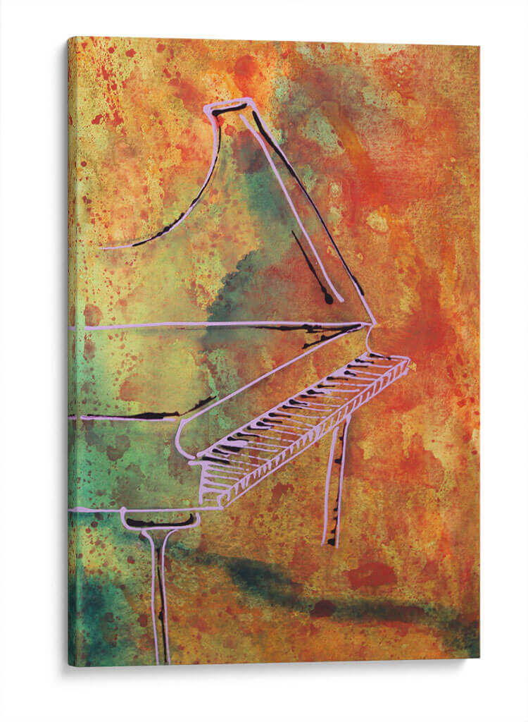 3.3 /15 El piano - Alba Derbez | Cuadro decorativo de Canvas Lab