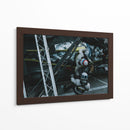 Piloto de carreras en una parada en boxes | Cuadro decorativo de Canvas Lab