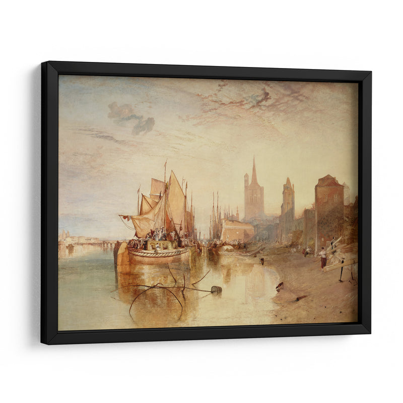 Colonia, la llegada de un barco de paquetes: Noche - Joseph Mallord William Turner | Cuadro decorativo de Canvas Lab