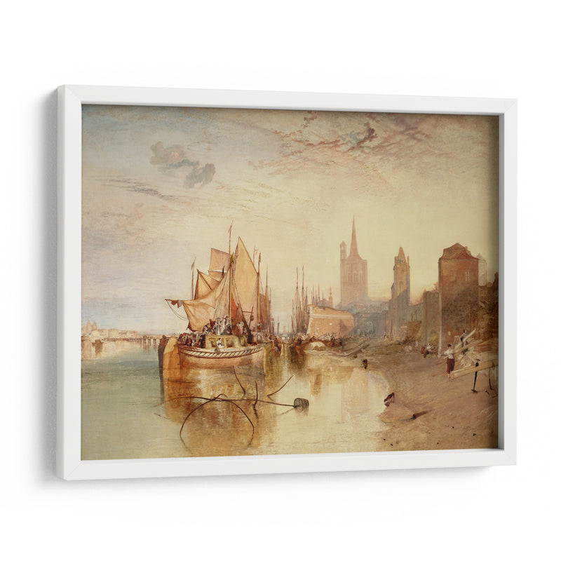 Colonia, la llegada de un barco de paquetes: Noche - Joseph Mallord William Turner | Cuadro decorativo de Canvas Lab