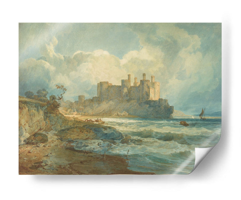 Castillo de Conwy, Gales del Norte - Joseph Mallord William Turner | Cuadro decorativo de Canvas Lab