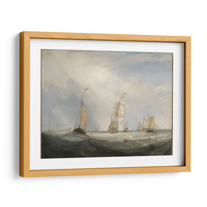 Helvoetsluys o la ciudad de Utrecht, 64, haciéndose a la mar - Joseph Mallord William Turner | Cuadro decorativo de Canvas Lab